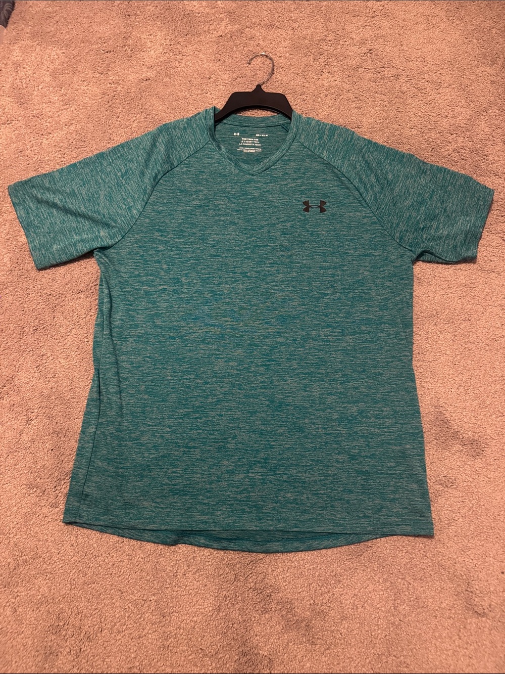 Under Armour Men's Teal Heather Short Sleeve Performance Tee